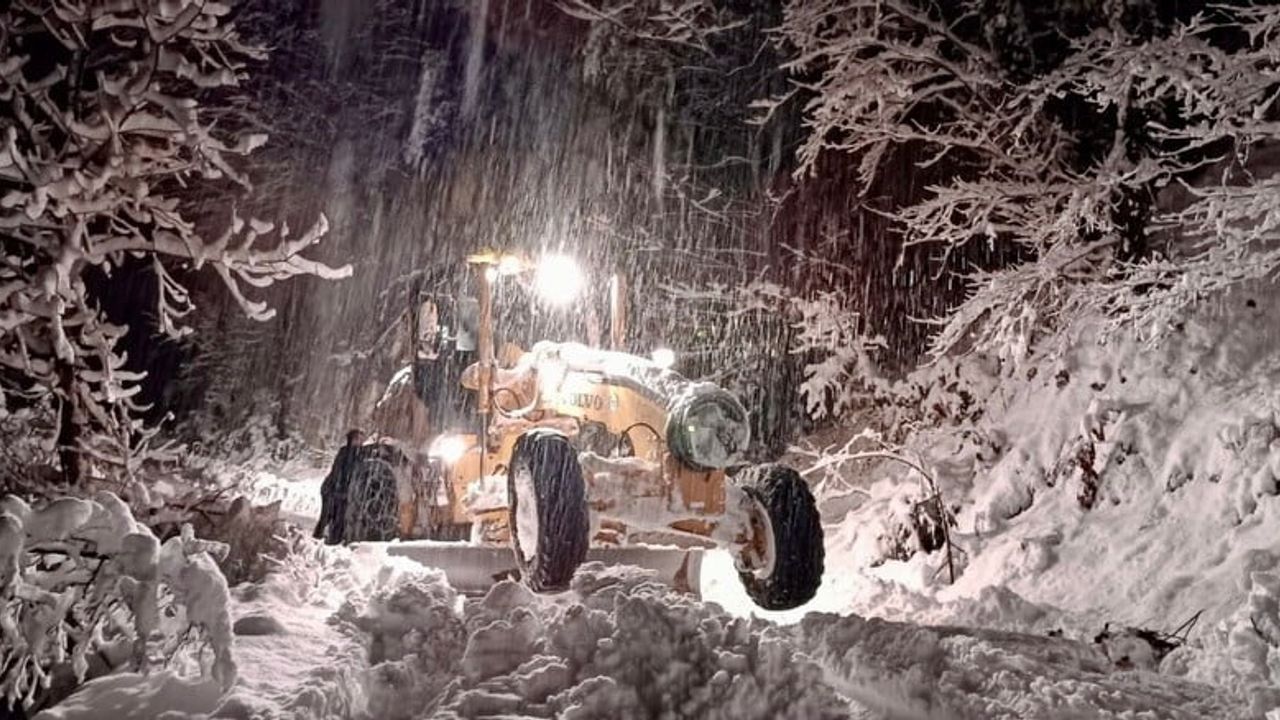 Giresun'da beyaz esaret: 521 köy yolu ulaşıma kapalı