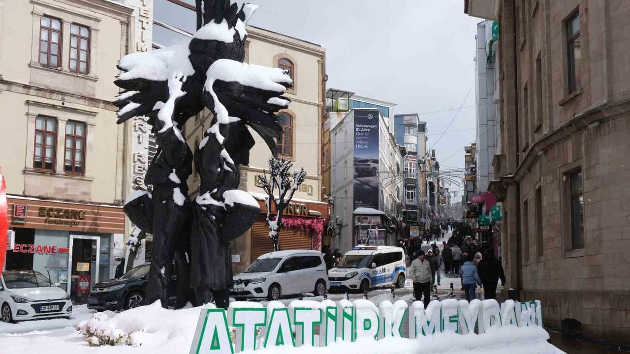 Giresun'da kartpostallık kar manzaraları