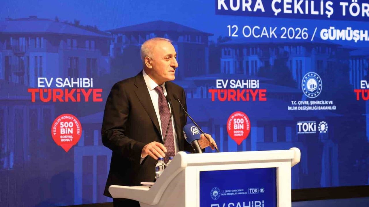 Gümüşhane'de TOKİ kura çekimiyle 940 konutun hak sahipleri belirlendi