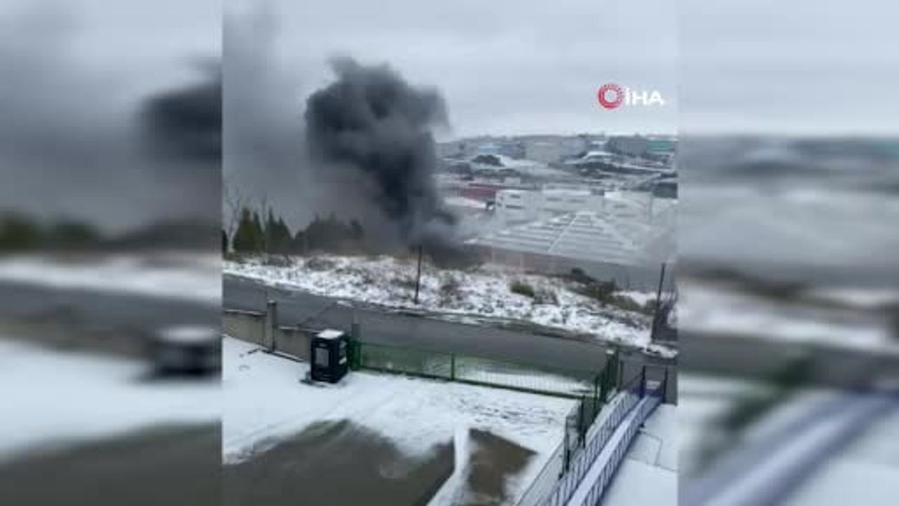 Hadımköy'de Fabrikada Yangın — Nedeni Bilinmiyor