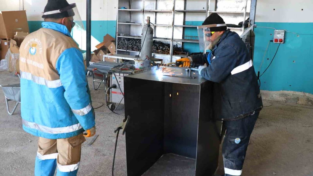 Haliliye Belediyesi kendi konteyner üretim tesisini hizmete sundu