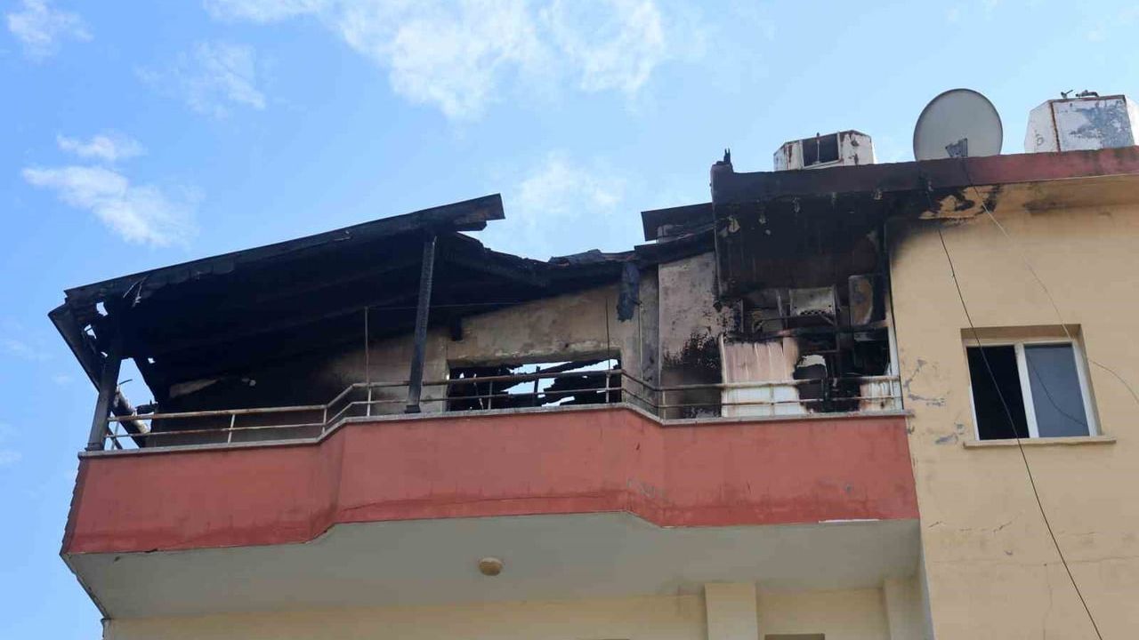 Hatay'da depremde eşi ve oğlunu kaybeden Uruba Enderun'un evi yangında kullanılamaz hale geldi