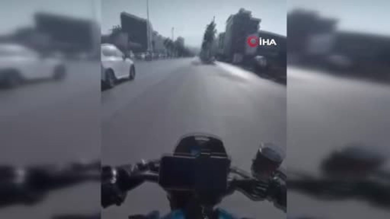 Hatay'da sosyal medyada paylaşmak için akrobatik hareket yapan sürücüye ceza ve adli işlem