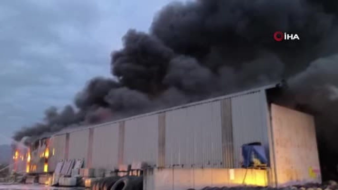 Hatay'da ULTRANS lojistik lastik deposunda yangın — Dörtyol'da müdahale sürüyor