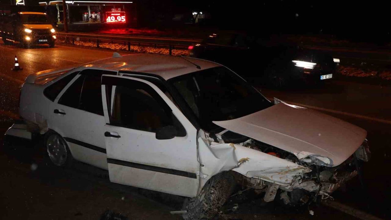 Havza'da trafik kazası: 2 kişi yaralandı