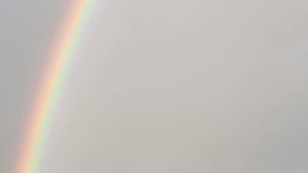 Hayrabolu semalarını gökkuşağı süsledi