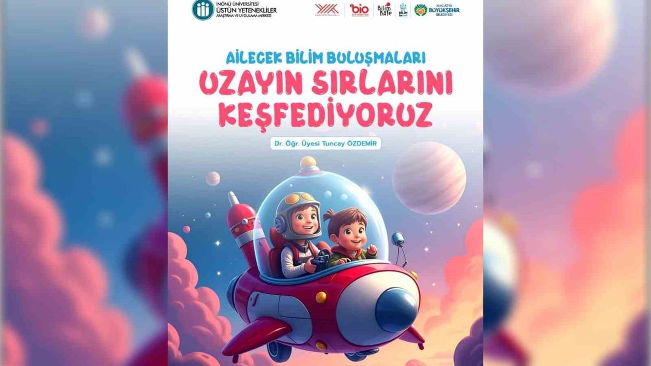 İnönü Üniversitesi Bilim Kafe'sinde Aileler ve Çocuklar Gökbilimini Keşfetti