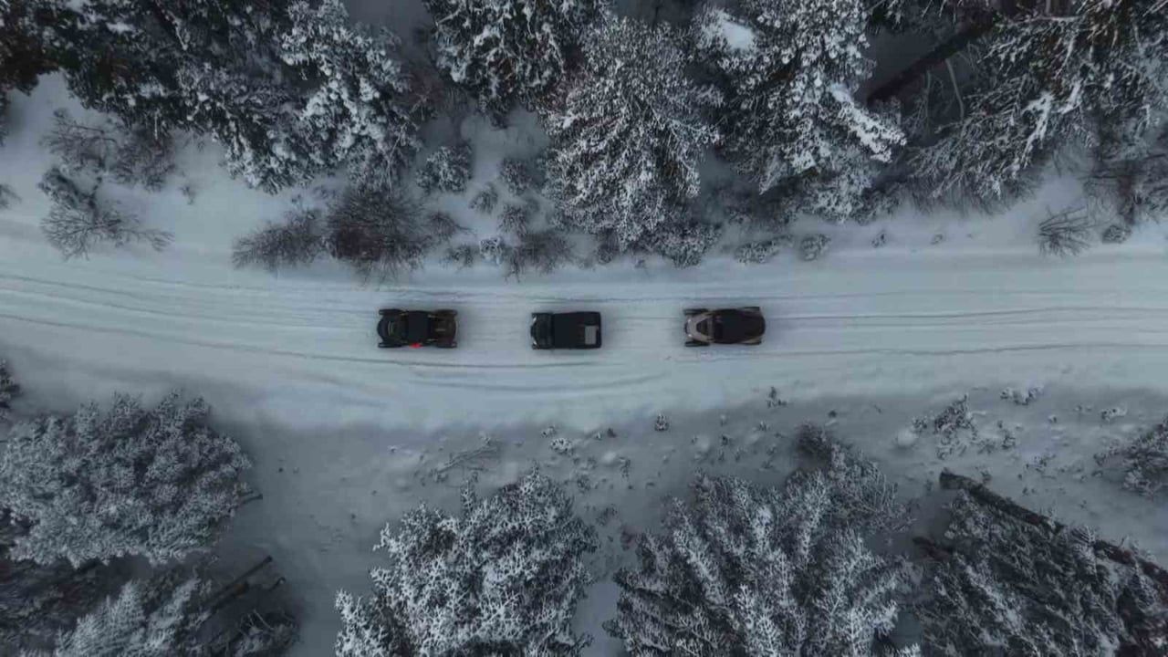 İnönü Yaylası'nda UTV-ATV ile karda macera: 50 santimetreyle kartpostallık manzara