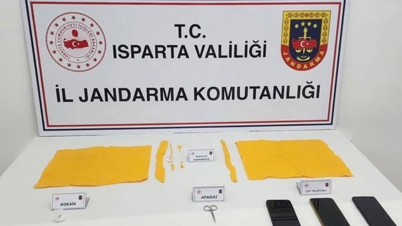 Isparta'nın Gönen ilçesinde jandarmadan uyuşturucu operasyonu