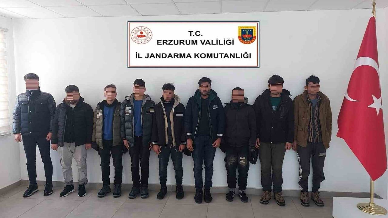 Jandarma’dan Erzurum’da düzensiz göçmen operasyonu