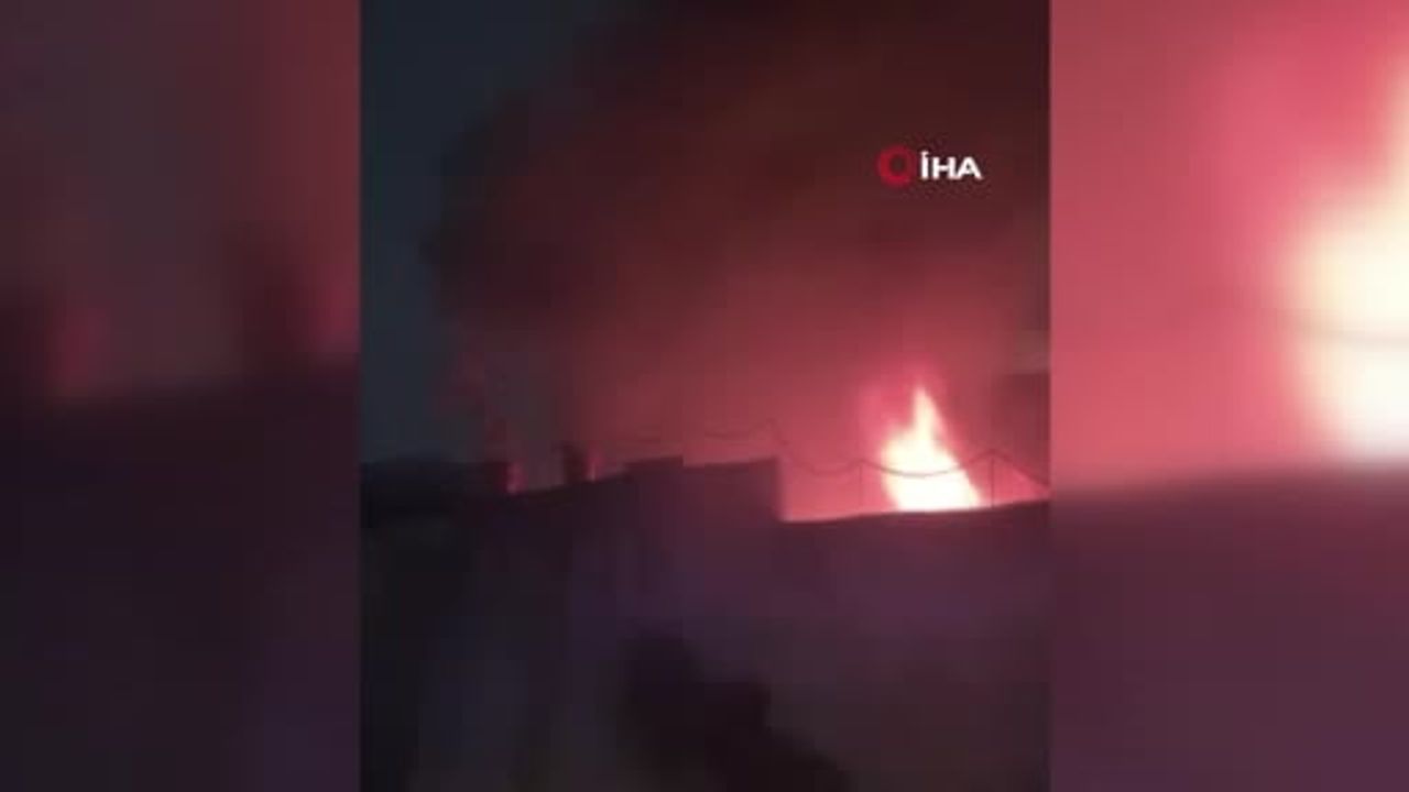 Kahramanmaraş'ta metruk evde yangın