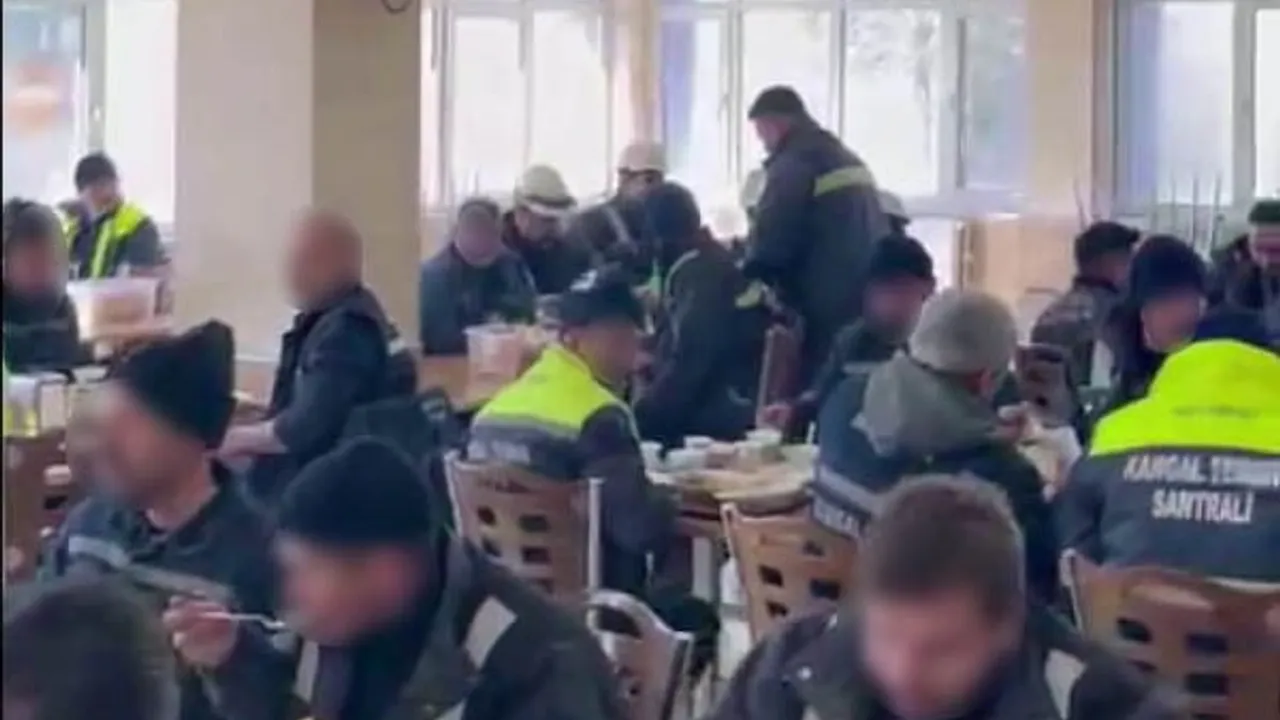 Kangal Termik'te vaat edilen farklar ödenmedi, işçiler kaşıklı eylem yaptı