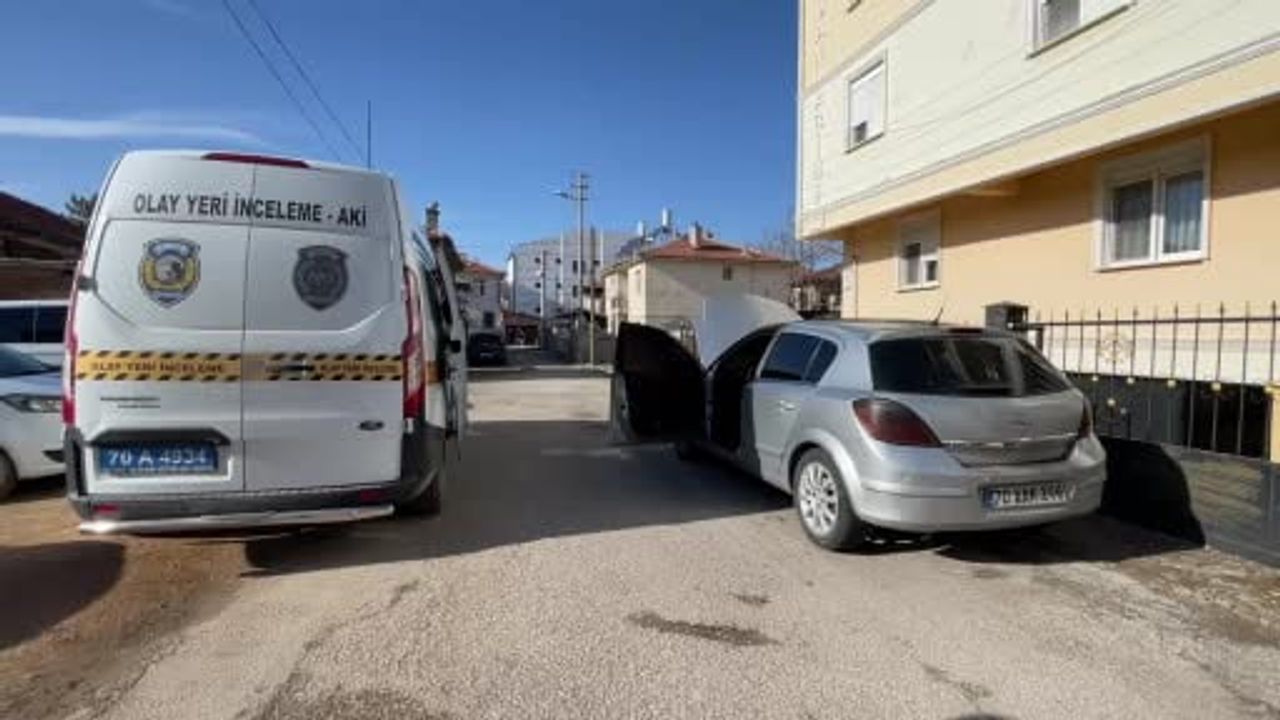 Karaman'da park halindeki otomobilde kundaklama şüphesi