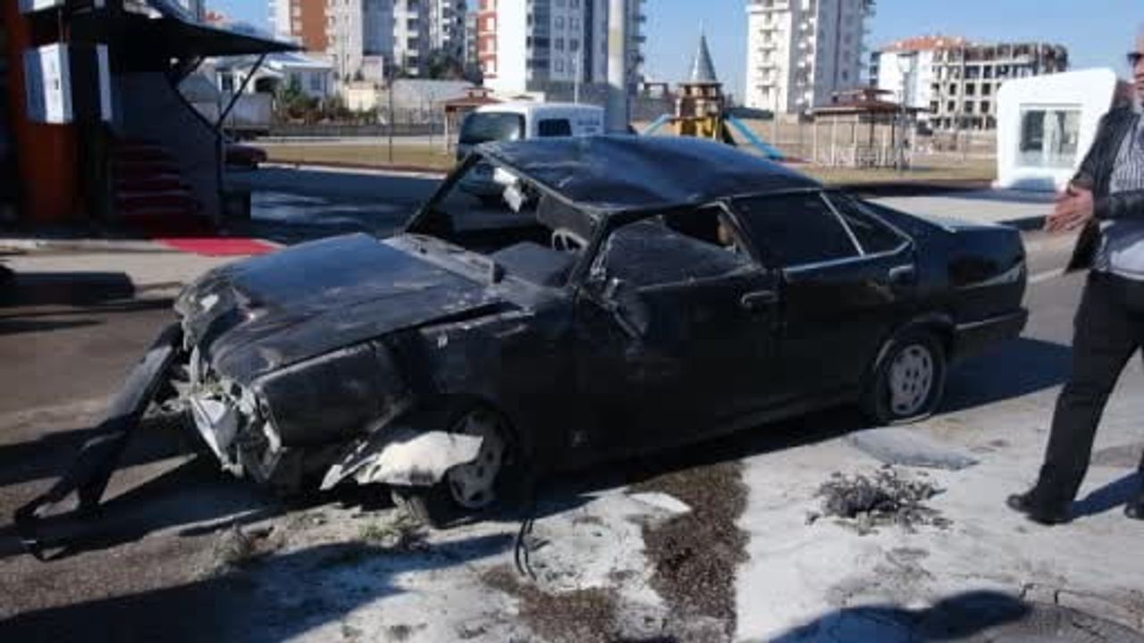 Karaman'da telefonla uğraşan sürücü takla atan otomobilden yara almadan kurtuldu