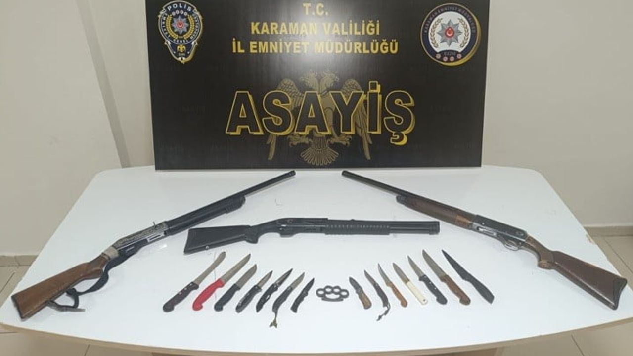 Karaman'da uyuşturucu ve kaçak tütün operasyonu: 3 tutuklama