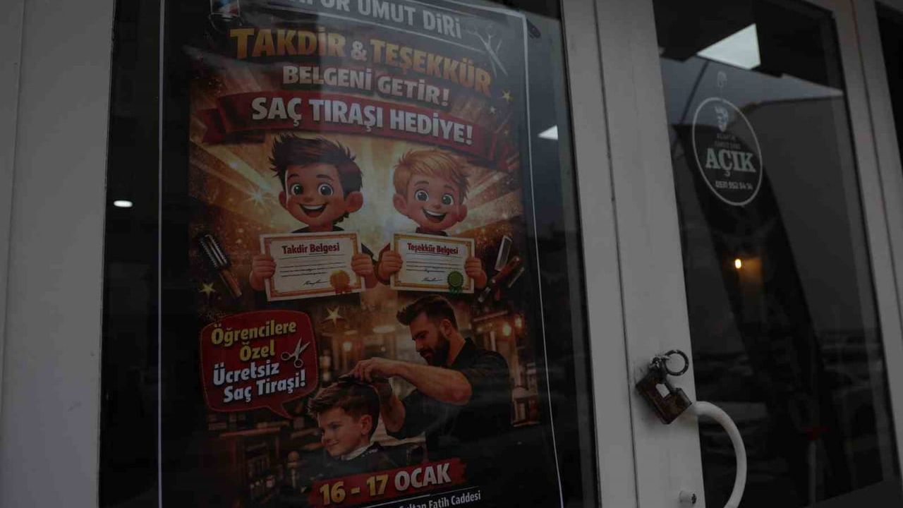 Karne Günü Hediyesi: Elazığ'da Kuaförden Ücretsiz Tıraş