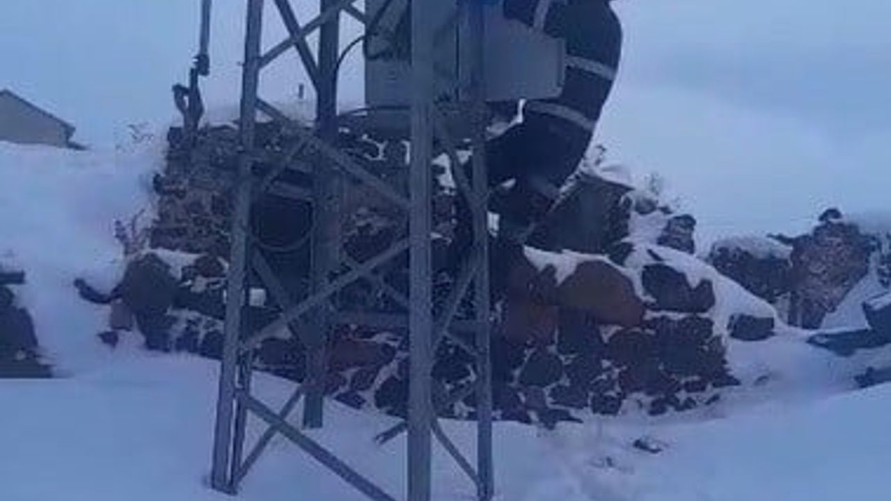 Kars’ta -28°C’de Aras EDAŞ ekiplerinin zorlu arıza mücadelesi