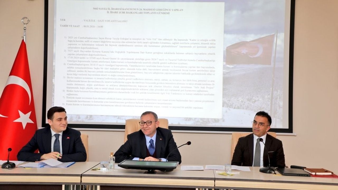 Kars’ta İl Koordinasyon Kurulu Ocak Toplantısı: 284 Proje Değerlendirildi