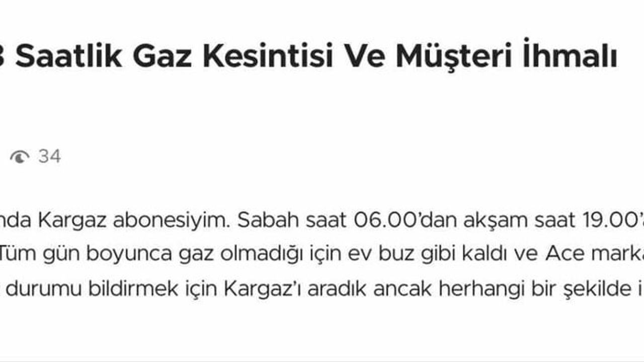 Kastamonu'da KarGaz kaynaklı uzun doğalgaz kesintileri vatandaşları mağdur etti