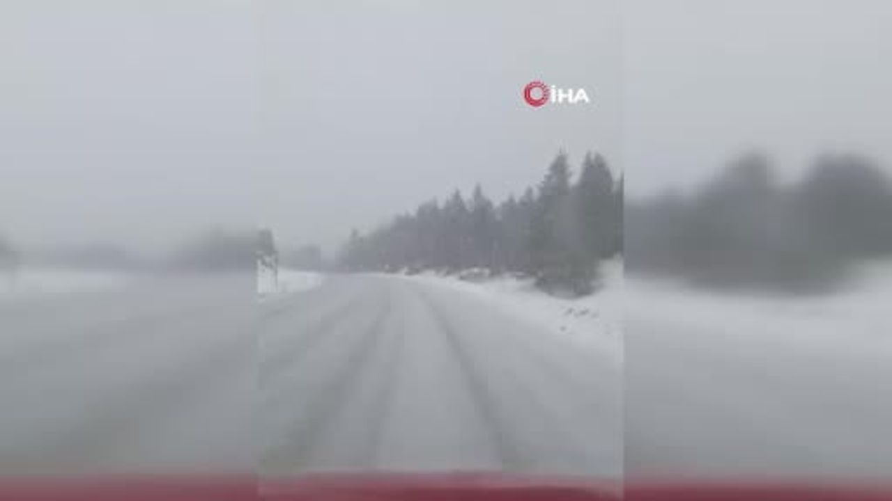 Kastamonu'nun yüksek kesimlerinde kar etkili oldu