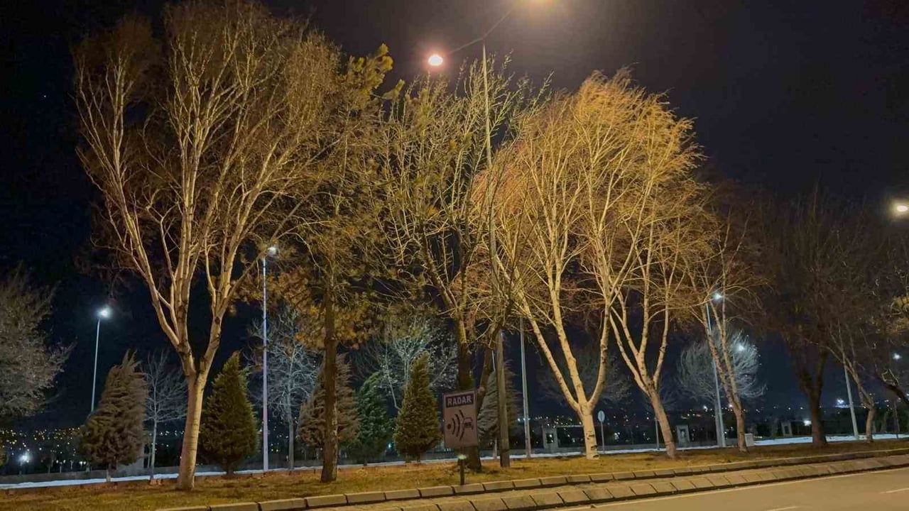 Kayseri’de kuvvetli rüzgar kamelyayı yola savurdu