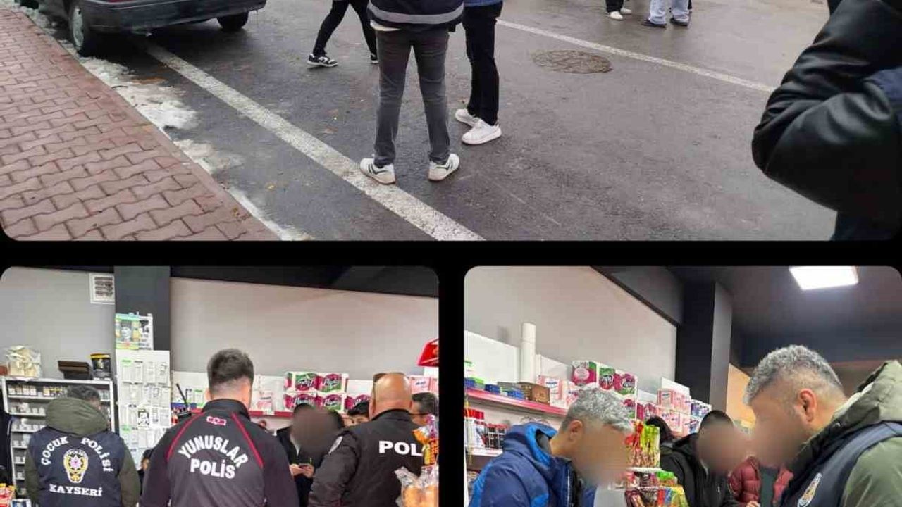 Kayseri'de okul çevresi denetiminde 642 şahıs sorgulandı