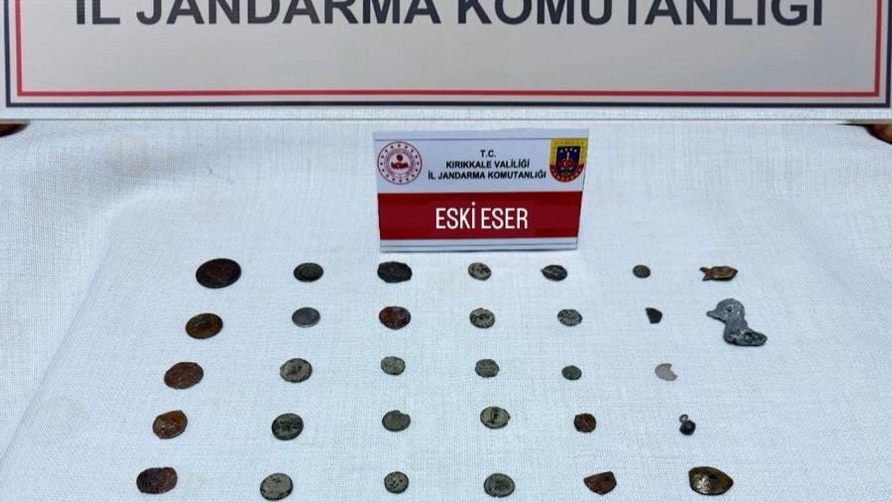 Kırıkkale’de jandarmadan tarihi eser operasyonu