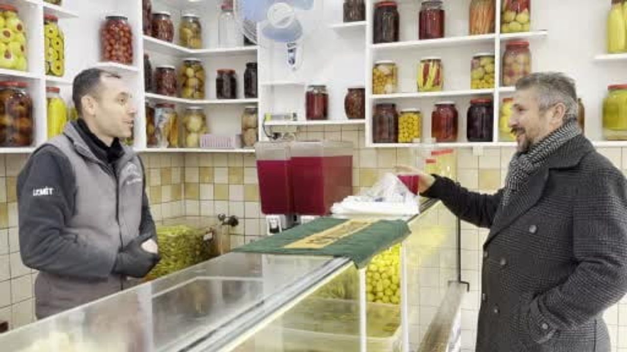 Kocaeli'de 40 yıllık turşu geleneği kışın ilgi odağı