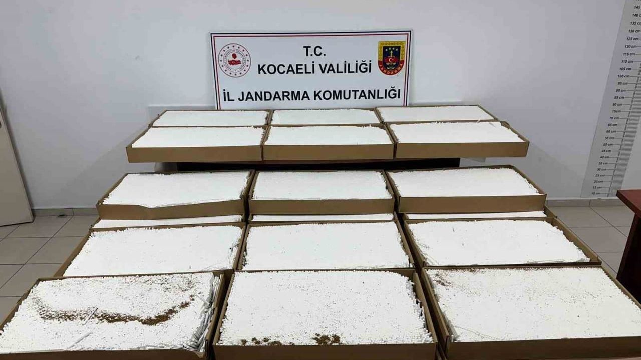 Kocaeli Dilovası'nda 1 milyon makaron ele geçirildi