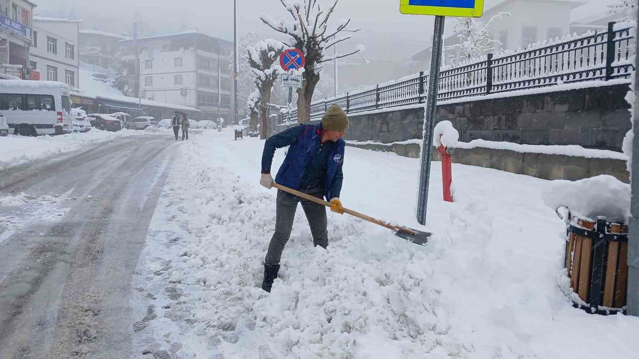 Kulp’ta kar esareti: Köy yolları kapandı, ilçe trafiği kilitlendi