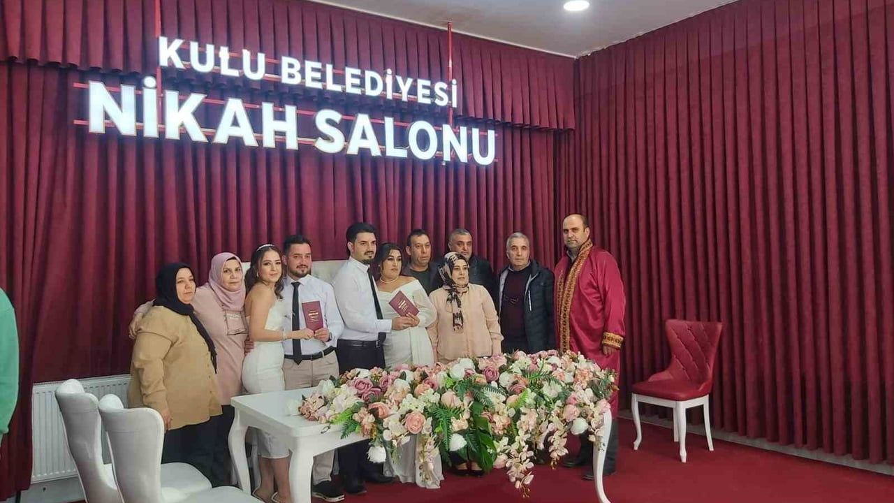 Kulu'da 2025'te 485 çift resmî nikâh kıyıldı