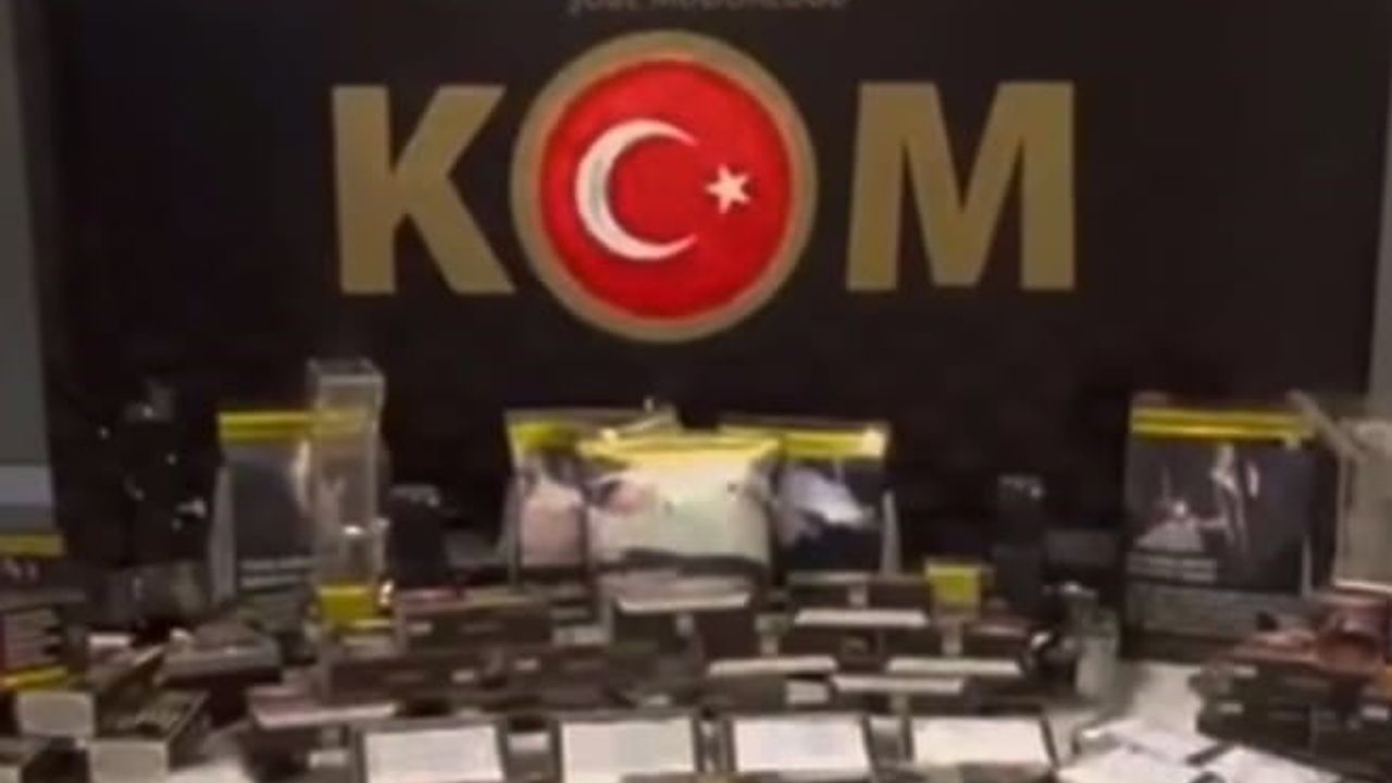 Kütahya'da KOM operasyonu: 61 bin 200 makaron ele geçirildi, 3 gözaltı