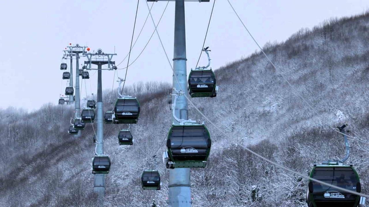 Kuzuyayla Tabiat Parkı'nda yarıyıl tatili yoğunluğu