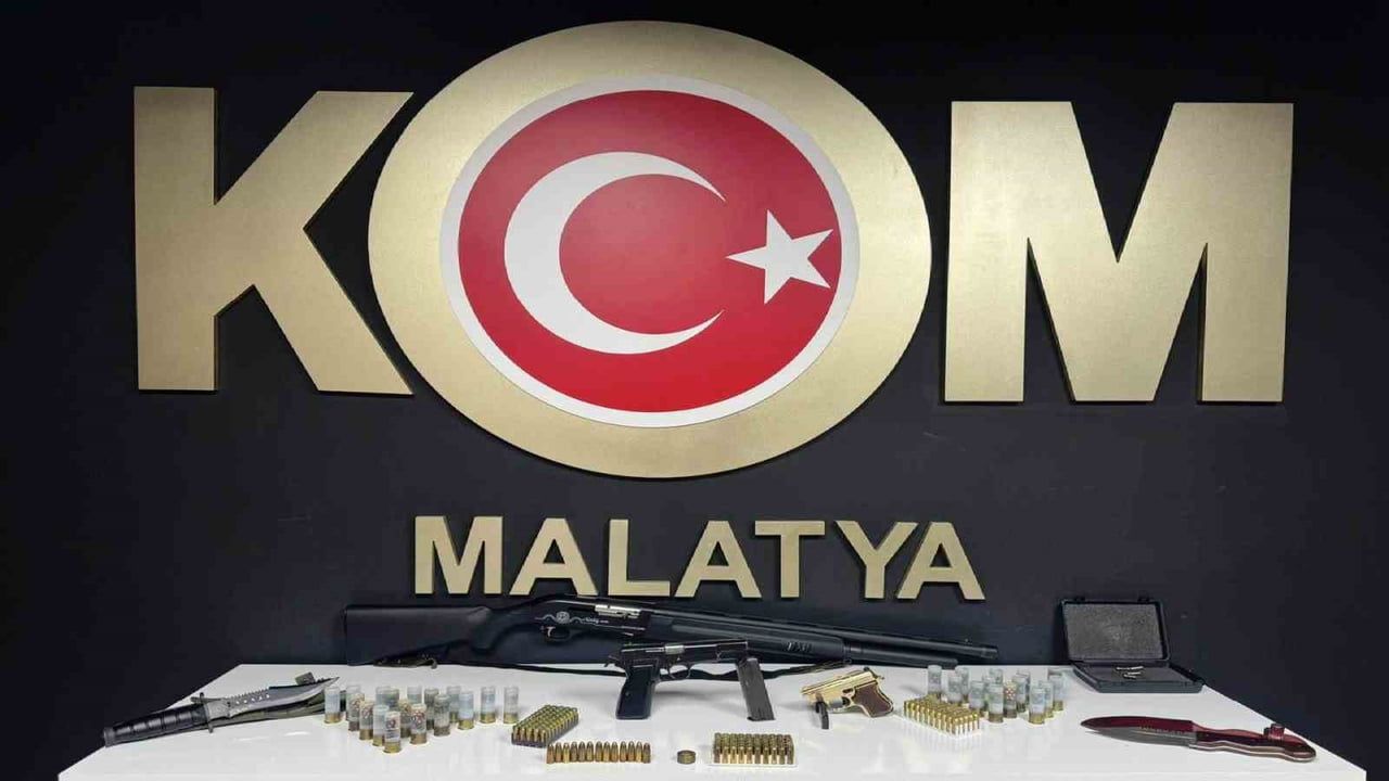 Malatya’da kaçak silah operasyonu: 4 gözaltı, 4 silah ele geçirildi