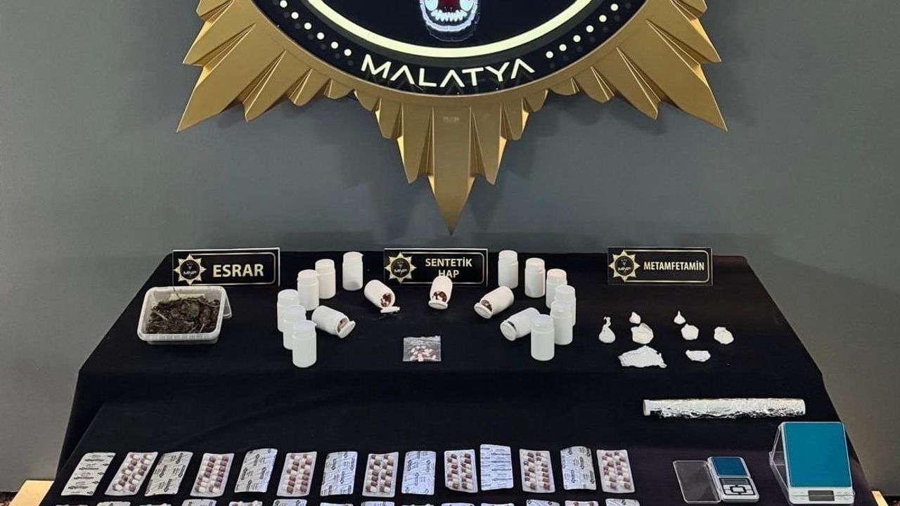 Malatya'da narkotik operasyonu: 14 şüpheli gözaltında
