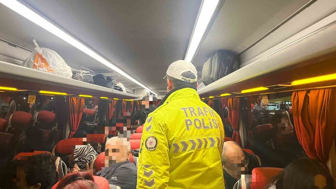 Malatya'da şehirlerarası otobüslerde sıkı trafik denetimi