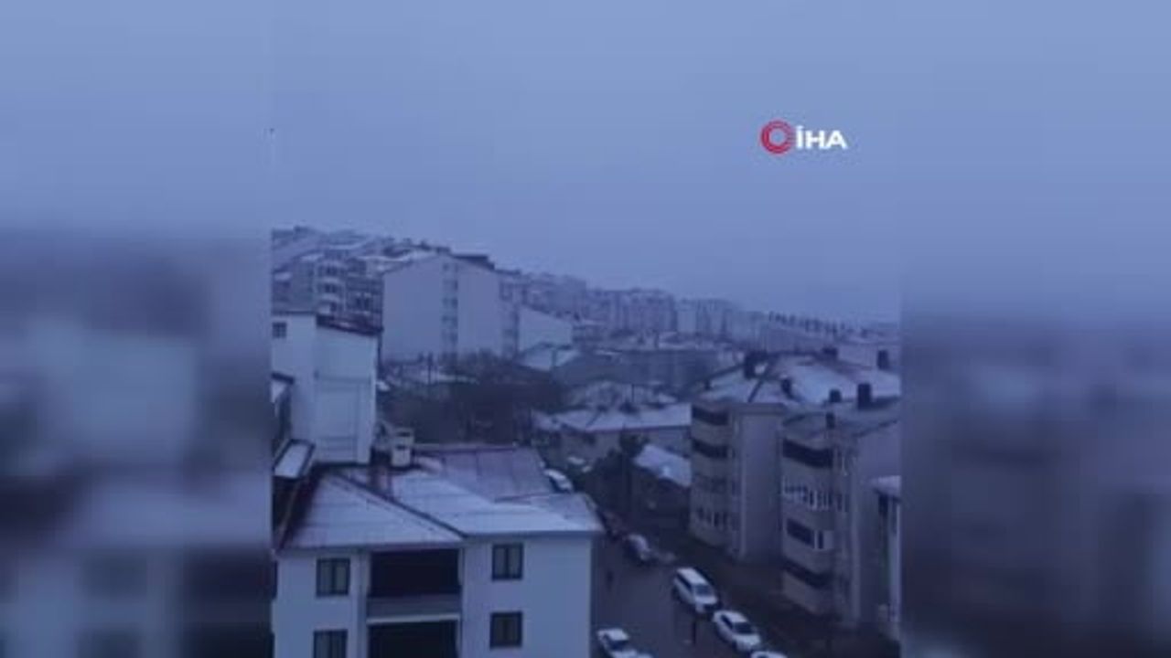 Malkara beyaza büründü: Kartpostallık kış manzaraları