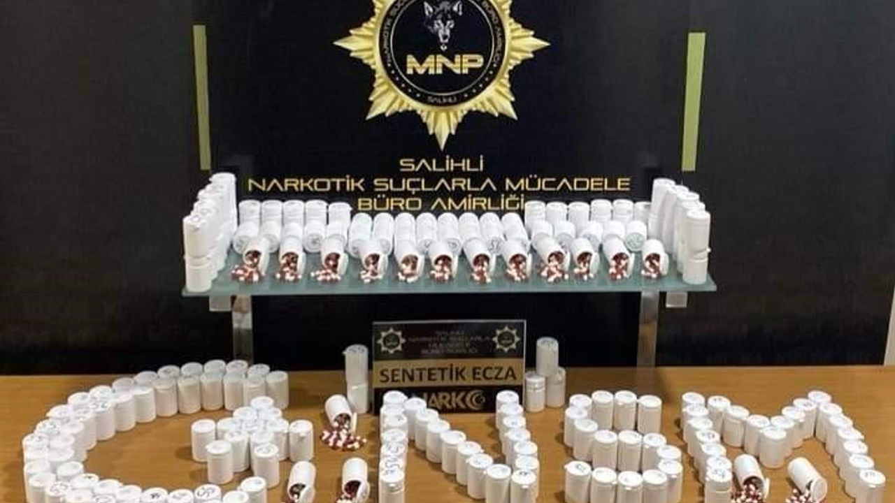 Manisa'da 11 bin uyuşturucu hap ele geçirildi; 1 kişi tutuklandı