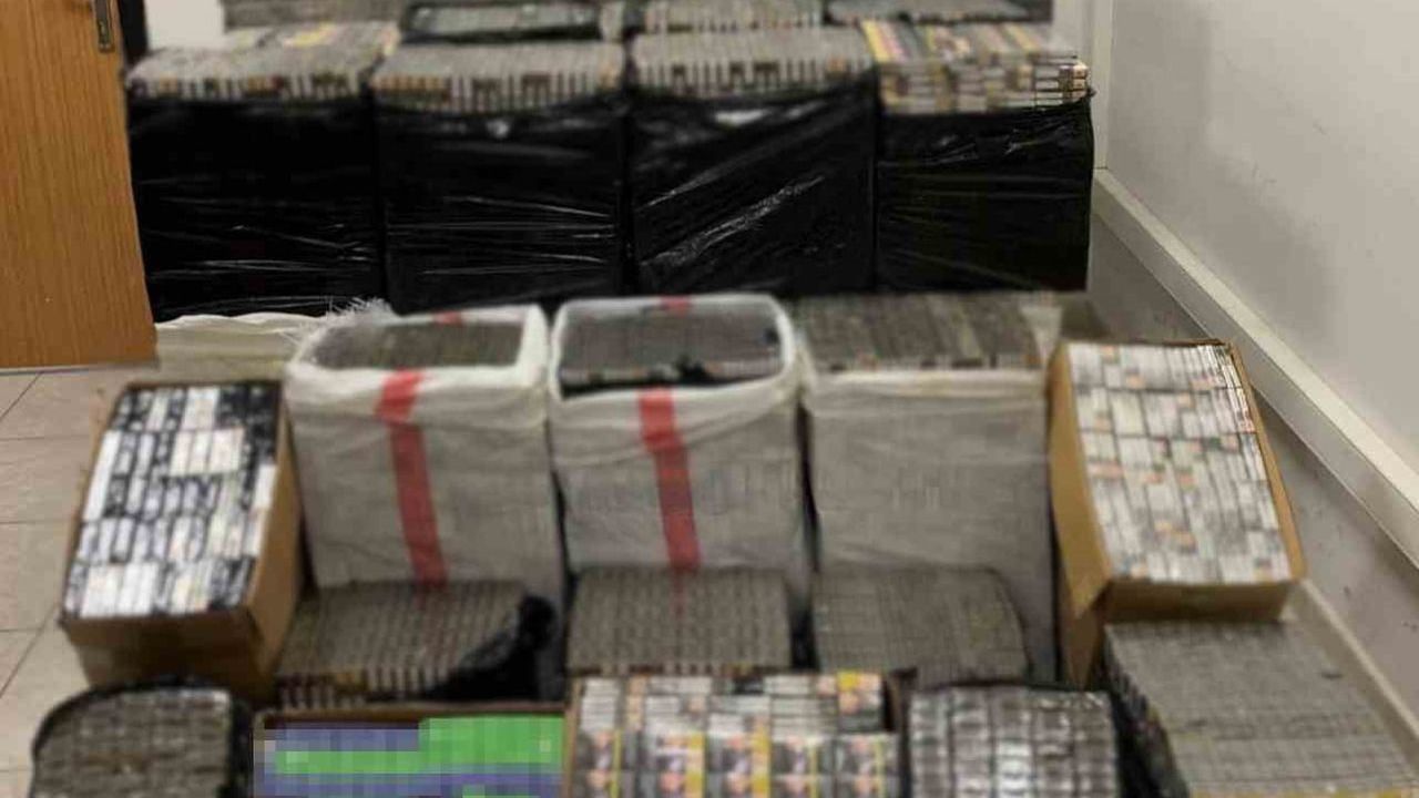 Mardin Mazıdağı'nda 40 bin 630 paket kaçak sigara ele geçirildi