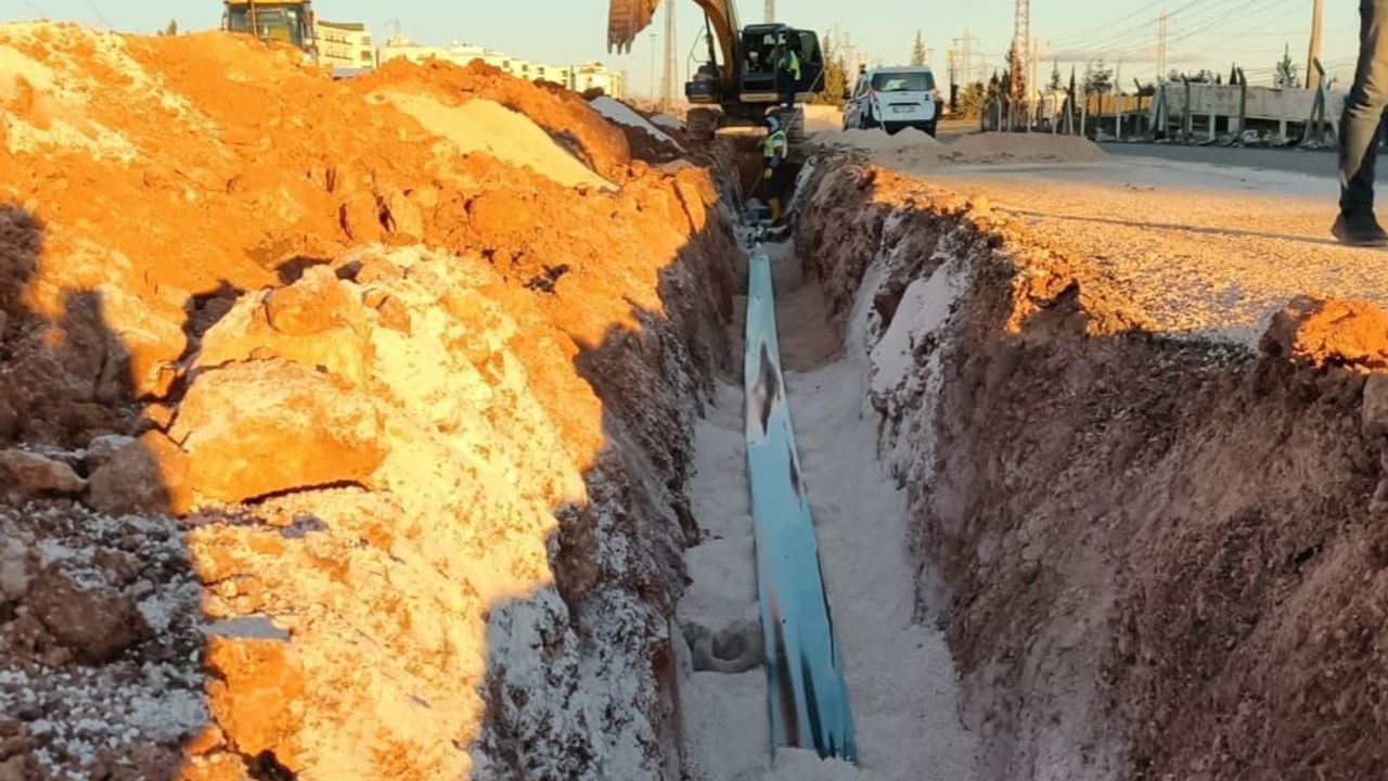 MARSU, Eroğlu Mahallesi'nde atık su hattı döşeyerek sorunu çözdü