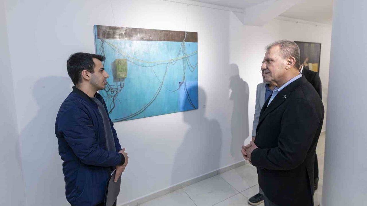 Mersin’de Cumhuriyet’in 102. Yılı Resim Yarışması sergisi açıldı