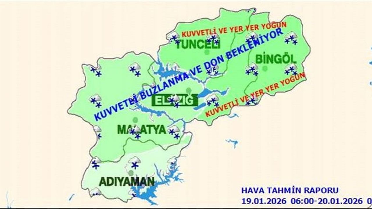 Meteorolojiden kuvvetli kar, buzlanma ve çığ uyarısı
