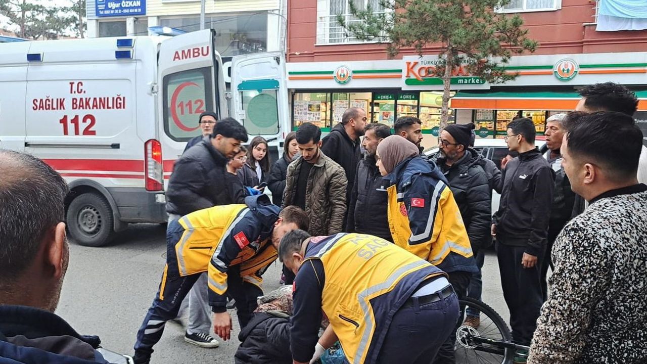 Muratlı’da bisiklet çarpması sonucu kadın hastaneye kaldırıldı