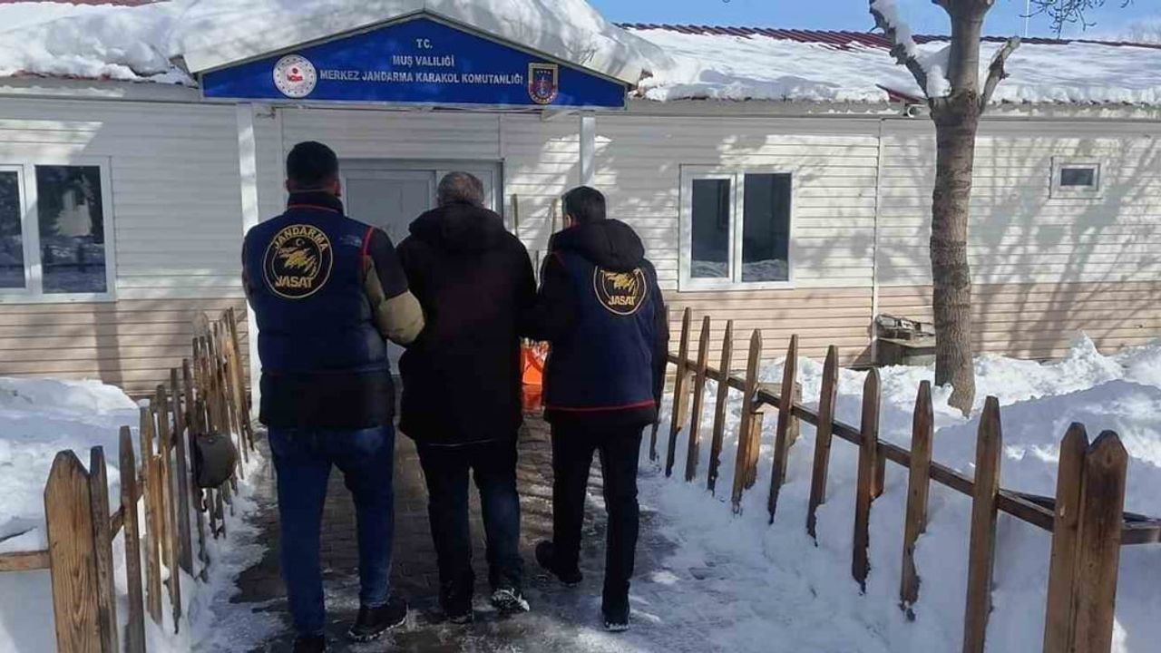 Muş merkezinde 4 yıl 2 ay hapis cezası bulunan şüpheli yakalandı