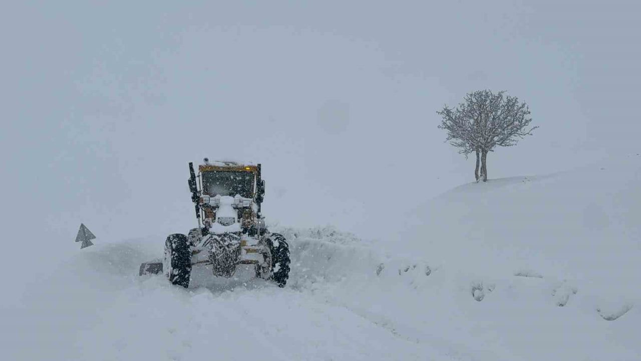 Muş’ta 303 köy yolu yoğun kar nedeniyle ulaşıma kapandı