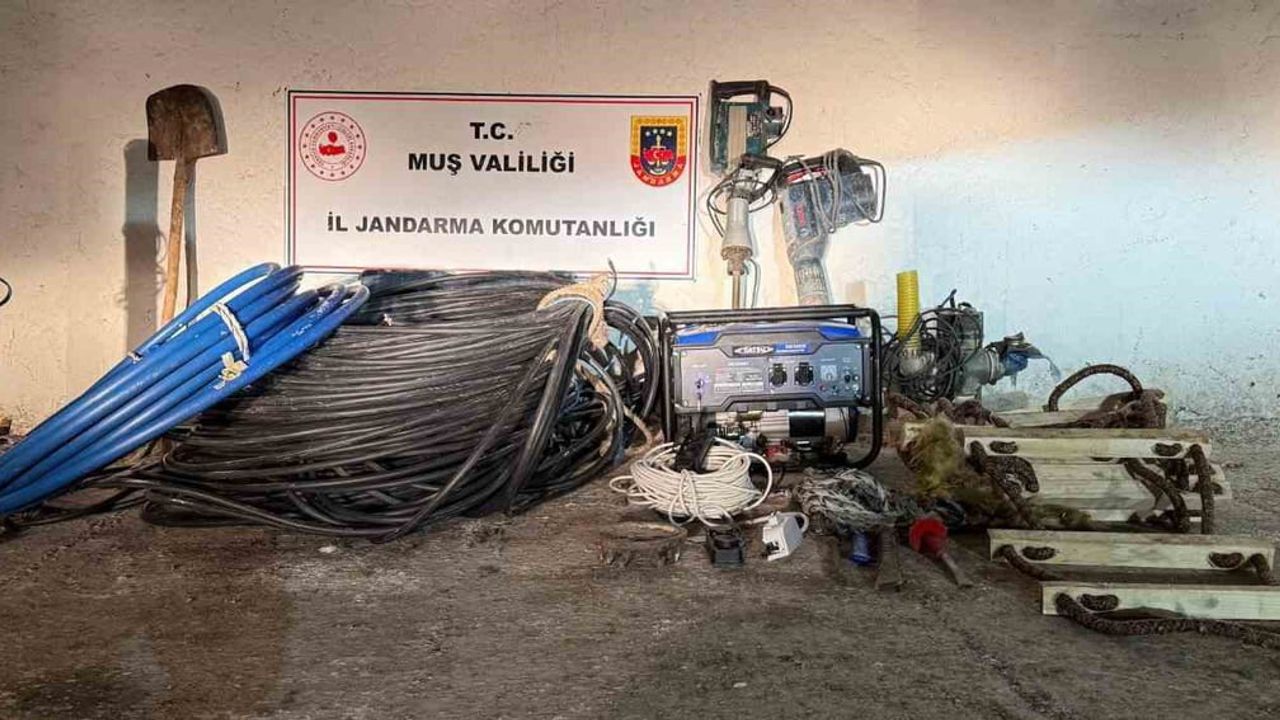 Muş’un Malazgirt ilçesinde kaçak kazı operasyonu: 2 gözaltı