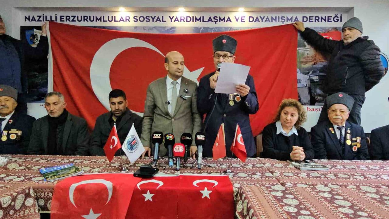 Nazilli'de Dernekler Türk Bayrağına Yapılan Saldırıyı Kınadı