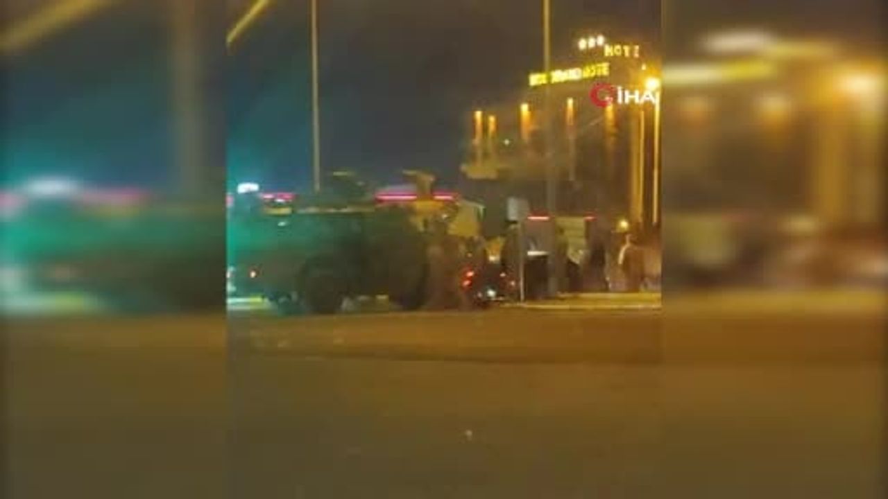 Nusaybin'de İpekyolu'nda askeri araç ve otomobil çarpıştı