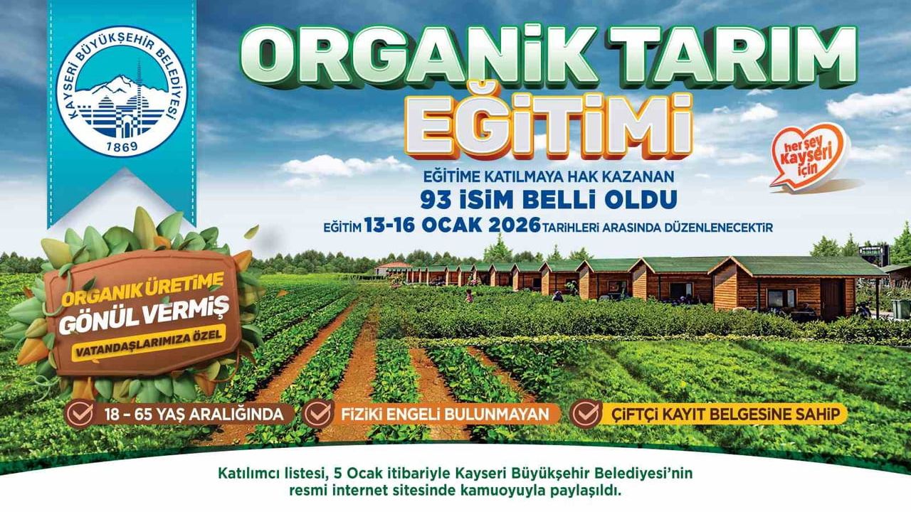 Organik Tarım Temel Eğitim Programı’na Katılmaya Hak Kazanan 93 Kişi Belli Oldu