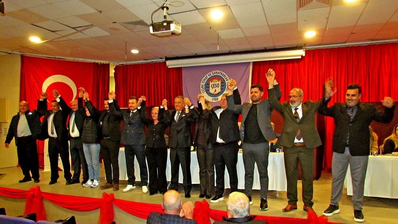 Osman Rakıp Köfüncü dördüncü kez Çeşme Esnaf ve Sanatkârlar Odası Başkanı seçildi